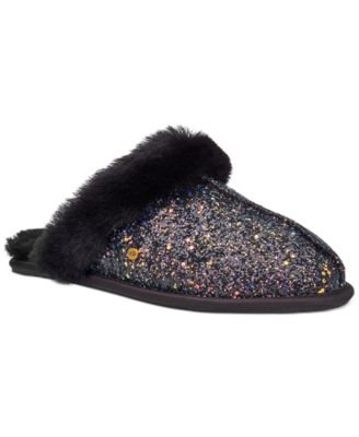 black sparkle ugg slippers