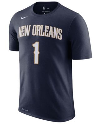 Men's Zion Williamson Navy New Orleans Pelicans 2019,2020 Name & Number Performance T-shirt