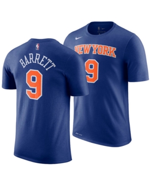 Shop Nike Men's Rj Barrett New York Knicks Icon Player T-shirt In Blue
