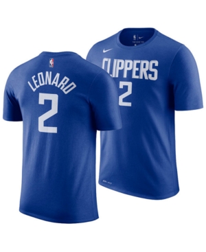 Shop Nike Men's Kawhi Leonard Los Angeles Clippers Icon Player T-shirt In Blue