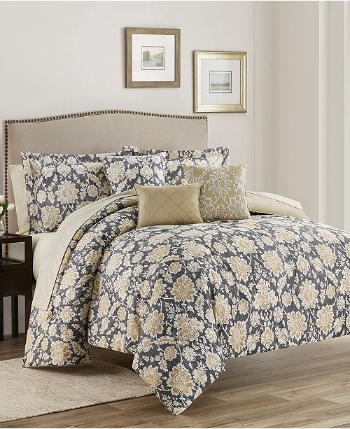 Mytex Alexandra Floral 10 Piece Reversible Comforter Set Reviews