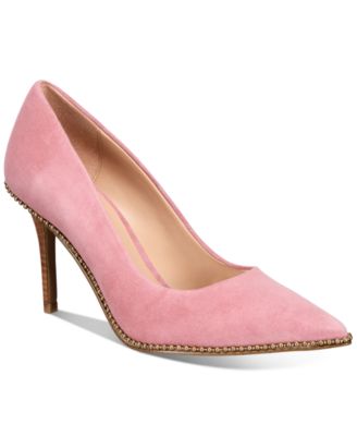 coach heels pink