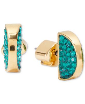 kate spade new york - Pav&eacute; Half-Circle Stud Earrings