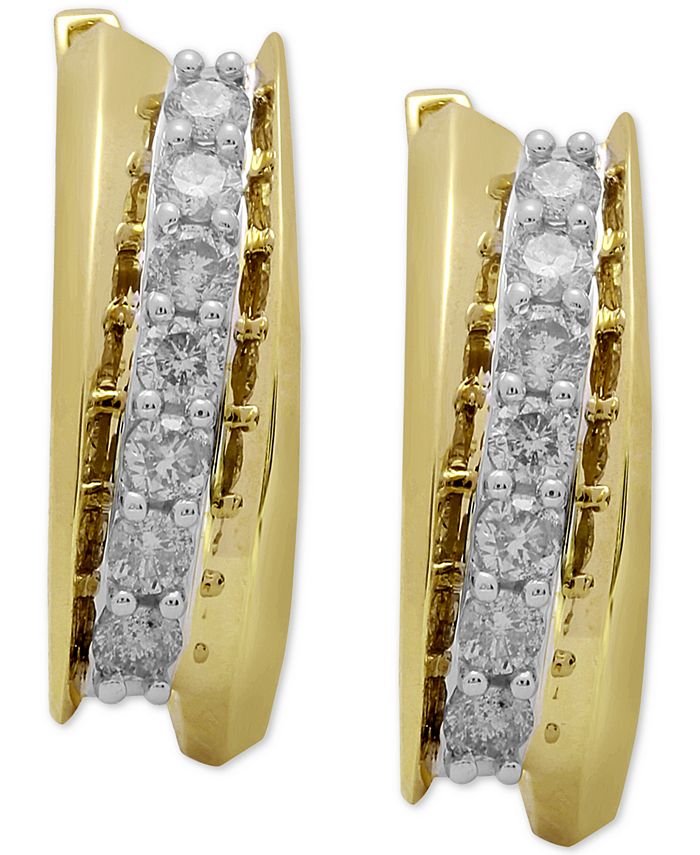 Macys diamond hoops clearance