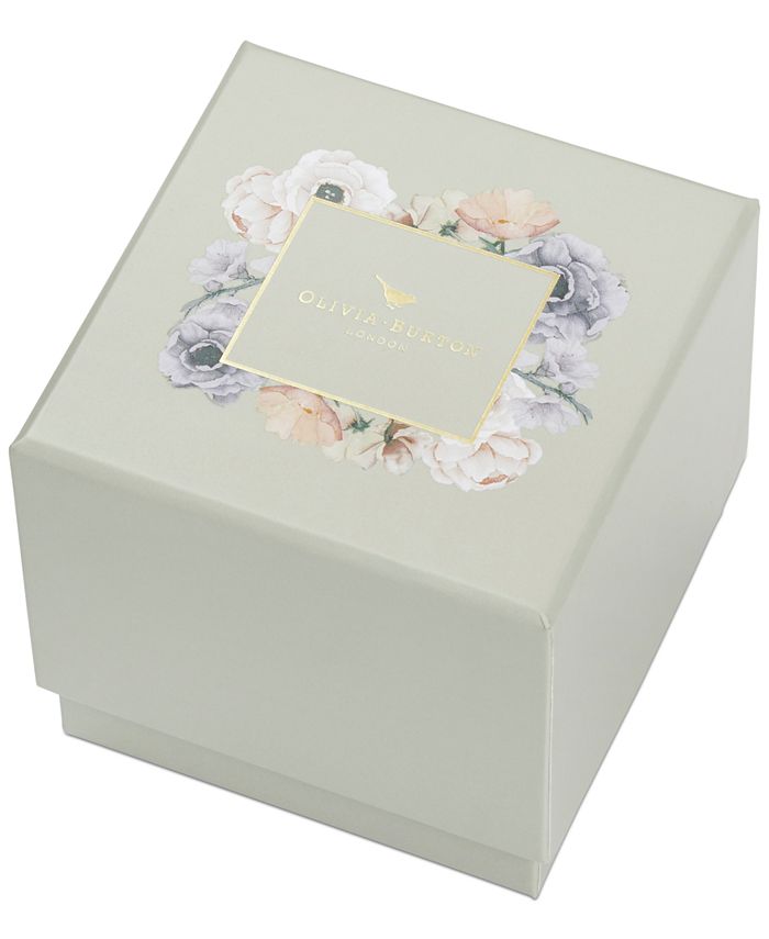 Olivia Burton - Women's Terrazzo Floral Gray Strap Watch 34mm