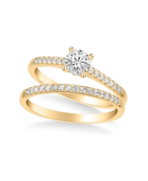 image of Diamond Bridal Set (3/4 ct. t.w.) in 14k White, Yellow or Rose Gold