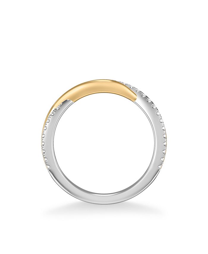 Macy's - Diamond Halo Bridal Set (7/8 ct. t.w.) in 14k Two Tone White & Yellow Gold or White & Rose Gold