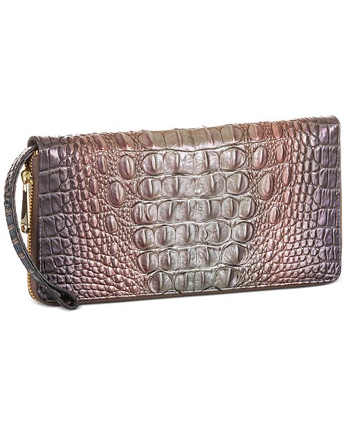 Brahmin Melbourne Embossed Leather Skyler Wristlet & Reviews - Handbags ...