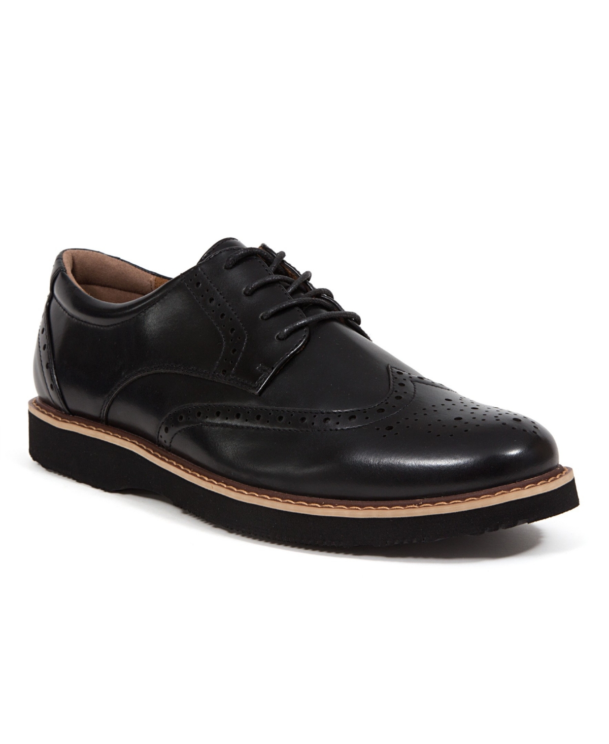 Men's Walkmaster Wingtip Oxford1 S.u.p.r.o 2.0 Classic Comfort Oxford Shoes - Black