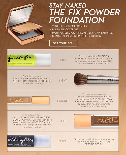 Urban Decay Stay Naked The Fix Powder Foundation at John 