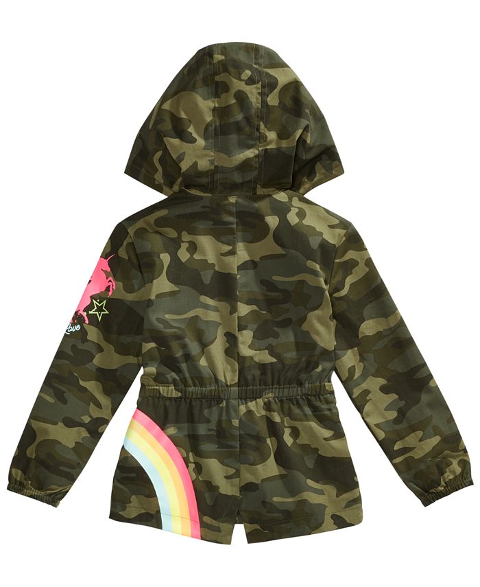 Little girls sales camo jacket