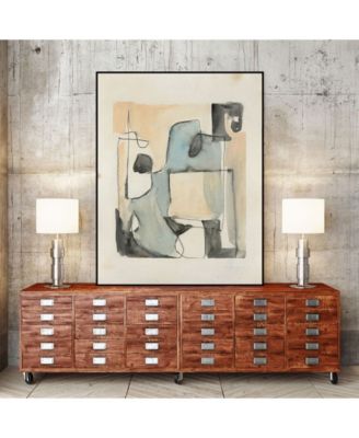 40" x 30" Subdued Abstract II Art Block Framed Canvas