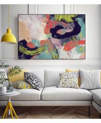 40" x 30" Vibrant Spring II Art Block Framed Canvas