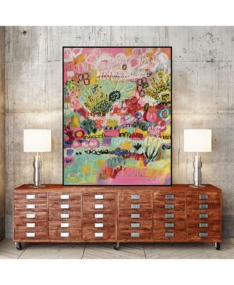 24" x 18" Boho Garden III Art Block Framed Canvas