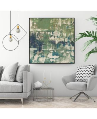 Giant Art 20" x 20" Obscured Horizon I Art Block Framed Canvas