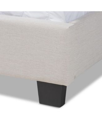 Ansa Fabric Headboard Platform Queen Size Bed