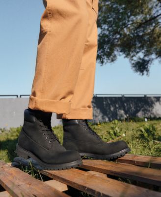 timberland mens 6 inch premium boots black