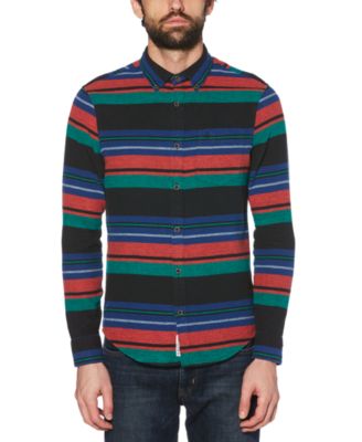 Original Penguin - Men's Striped Flannel Shirt