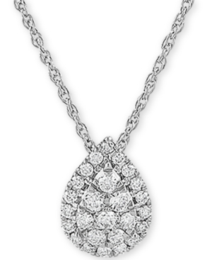 image of Lab Created Diamond Pear Cluster 18