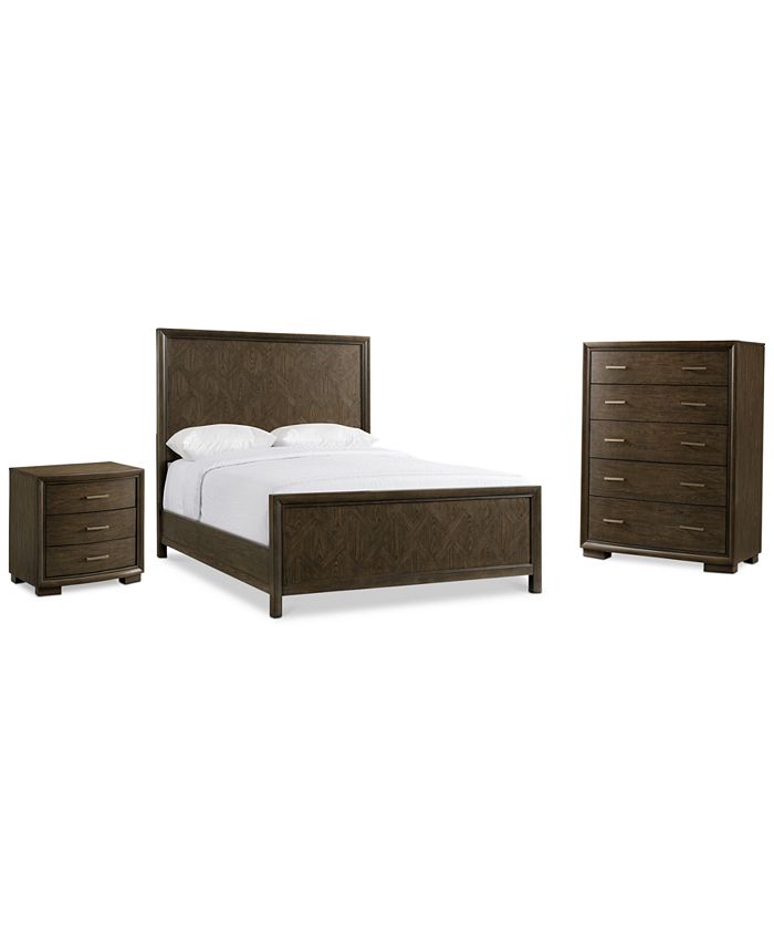 Furniture - Monterey Bedroom , 3-Pc. Set (California King Bed, Nightstand & Chest)