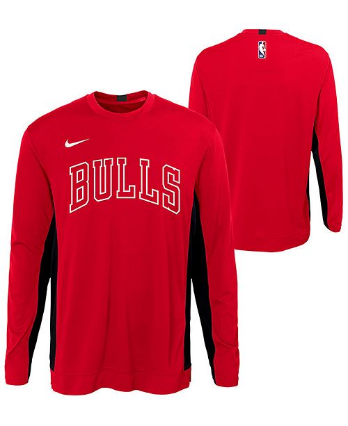 Nike Big Boys Chicago Bulls Long Sleeve Shooter T Shirt Reviews