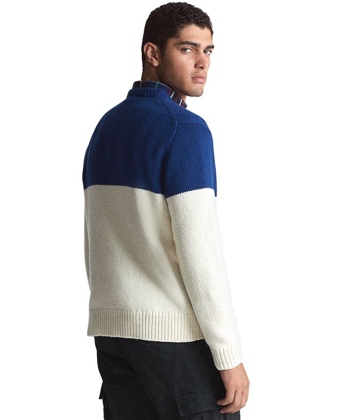 Polo Ralph Lauren Men's Wool P Racing Sweater - Macy's