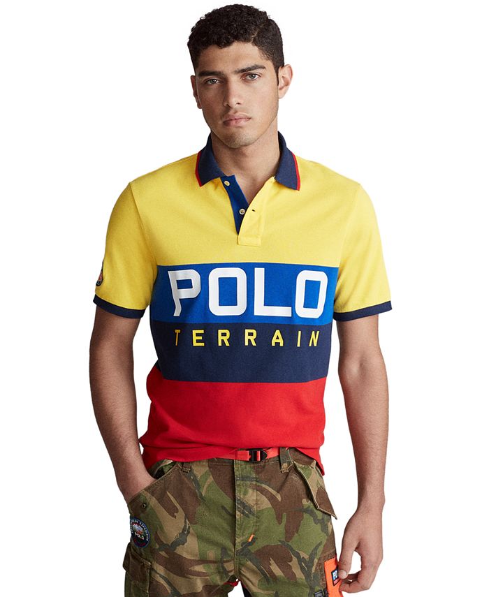 Polo Ralph Lauren Men's Logo Terrain Knit Classic Fit Polo Shirt ...