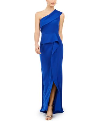 vince camuto one shoulder gown