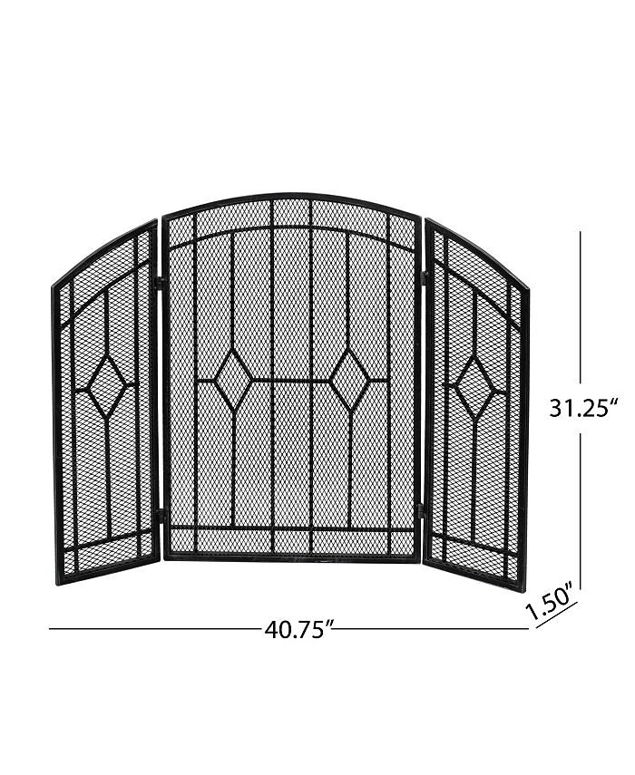 Noble House Gilmer Fireplace Screen Macy's