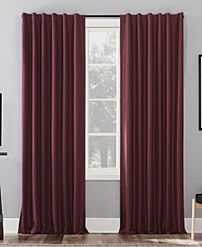 Evelina Faux Silk 50" x 84" Thermal Blackout Curtain Panel