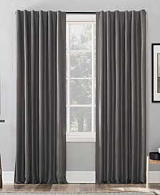 Evelina Faux Silk 50" x 95" Thermal Blackout Curtain Panel