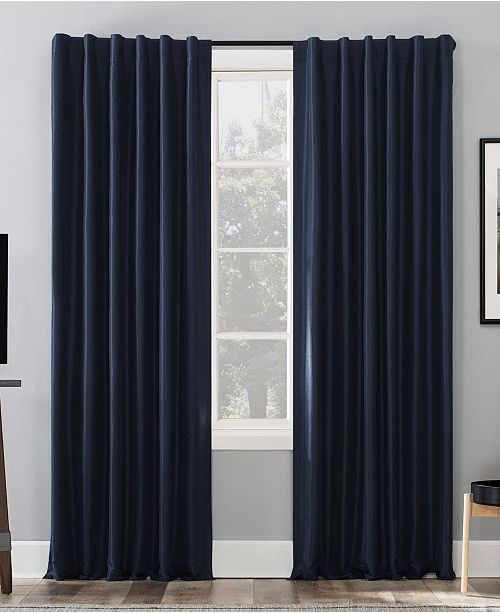Sun Zero Evelina Faux Silk 50 X 95 Thermal Blackout Curtain