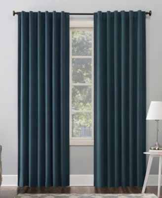 Amherst Velvet Noise Reducing Thermal Extreme 100% Blackout Back Tab Curtain Panel