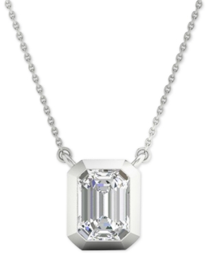 image of Diamond Emerald-Cut Bezel 18