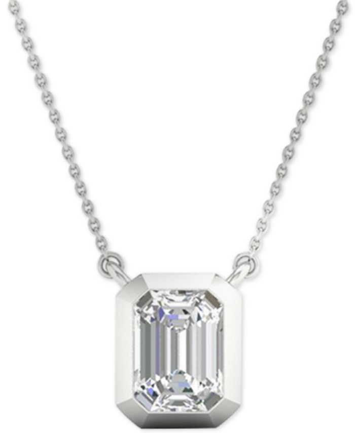 Macy's Diamond Emerald-Cut Bezel 18