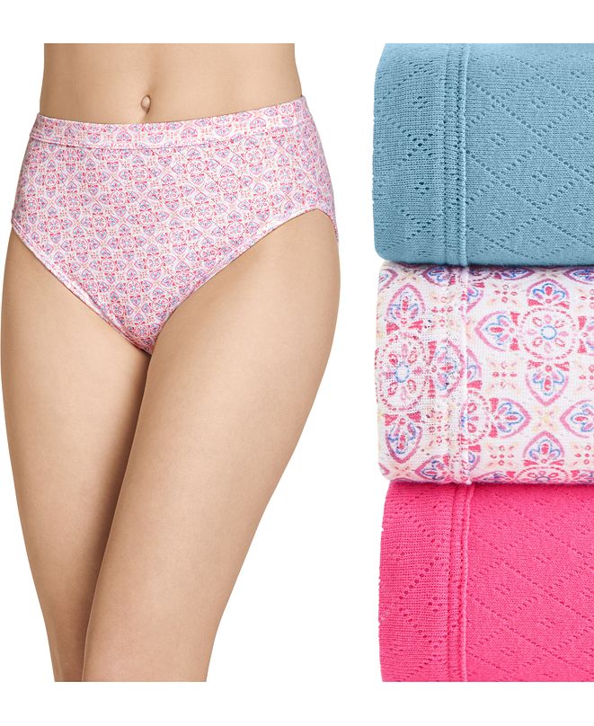 Jockey Elance Breathe Cotton French Cut Underwear 3 Pack Underwear 1541