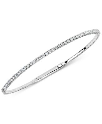 flexible diamond bangle