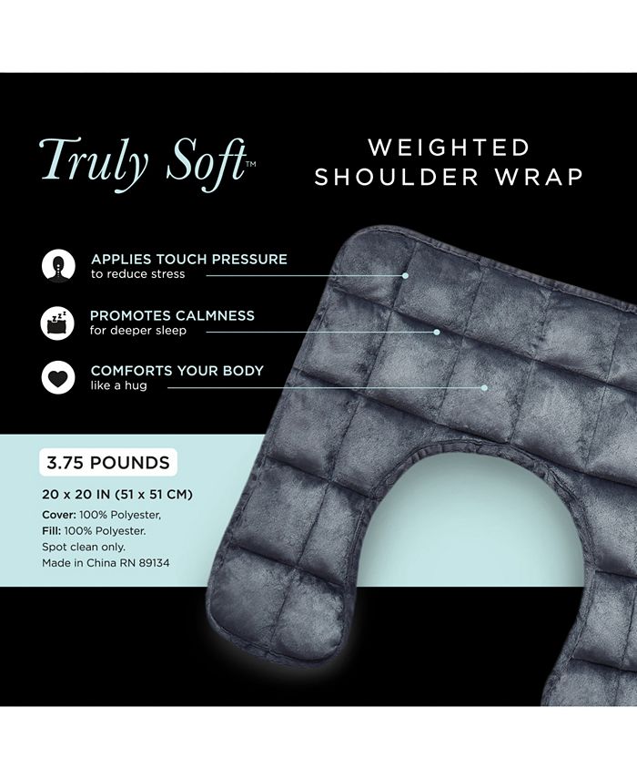 Truly Soft Sensory Calming Weighted Shoulder Wrap, 3.75lbs Macy's