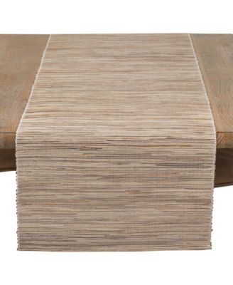 Shimmering Woven Nubby Texture Water Hyacinth Table Runner