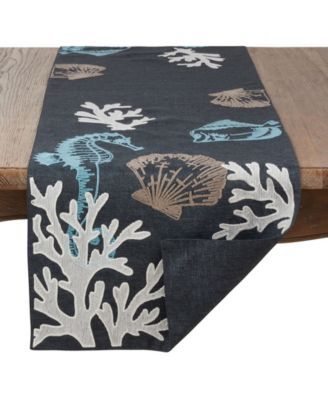 Sea Life Print Table Runner