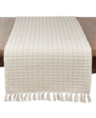Dashed Woven Long Table Runner