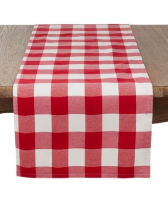 Buffalo Plaid Cotton Blend Table Runner