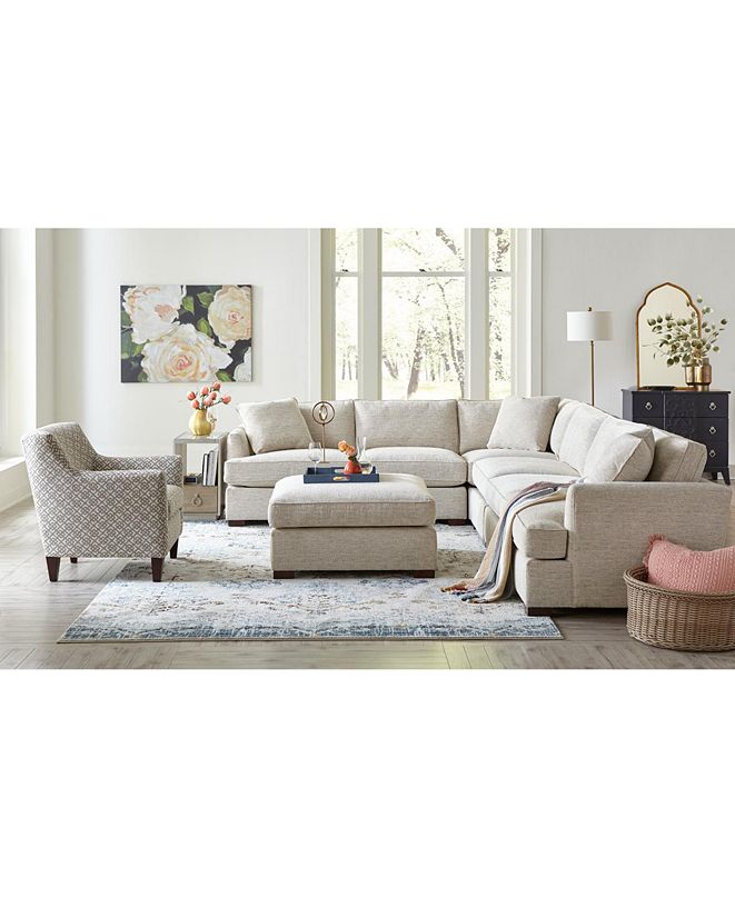 Furniture Juliam Fabric Sectional Sofa Collection, Created for Macy&#39;s & Reviews - Furniture - Macy&#39;s