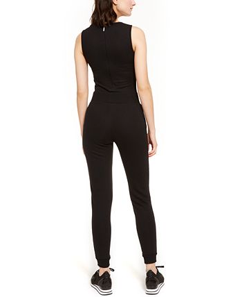 Michael Kors Womens Printed Side Tie Jumpsuit Blue Size 1x main image 0