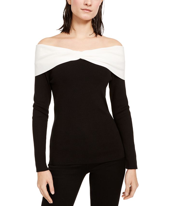 INC International Concepts INC Twisted Off-The-Shoulder Top, Created ...