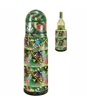 G.debrekht Christmas Tree Wine Bottle Gift Box In Multi