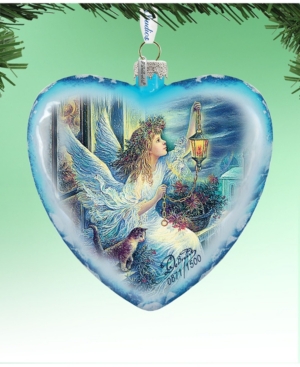 G.debrekht Limited Edition Oversized Light The Way Angel Glass Ornament In Multi