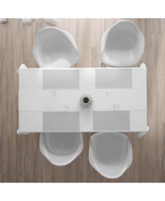 Геометрические коврики Ambesonne для столовых приборов, набор из 4 штук