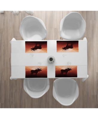 Коврики для столовых приборов Ambesonne Moose, набор из 4 штук