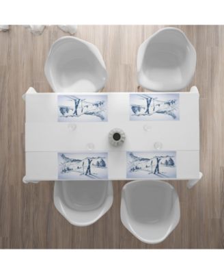 Зимние коврики Ambesonne Ambesonne для столовых приборов комплект из 4-х предметов 9690₽